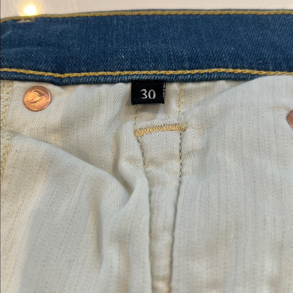 7 For All Mankind Classic Denim Boyfriend Jeans - Picture 6 of 8